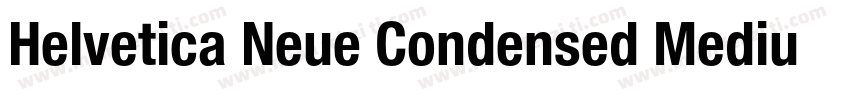 Helvetica Neue Condensed MediumCond字体转换